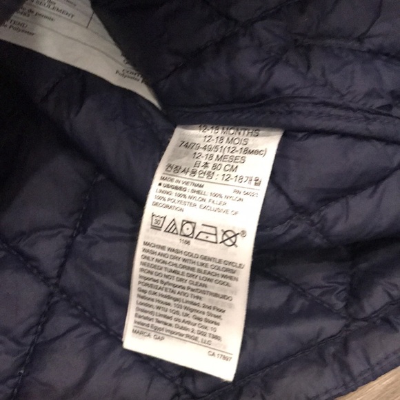baby GAP Puffer Jacket with Pockets in size 12-18 Months - Picture 5 of 6